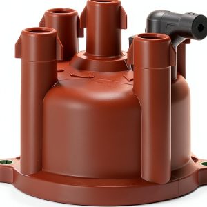 Tru-Tech Red Modern Automotive Distributor Cap-0