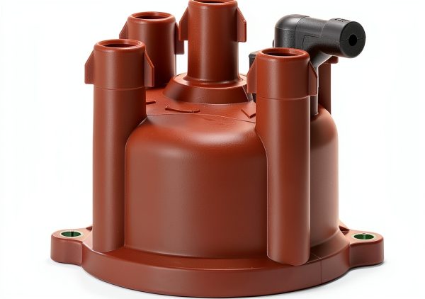 Tru-Tech Red Modern Automotive Distributor Cap-0