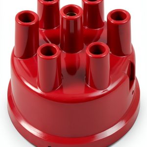 Mallory Red Brass Distributor Cap 270 Modern 6-Cylinder Performance-0