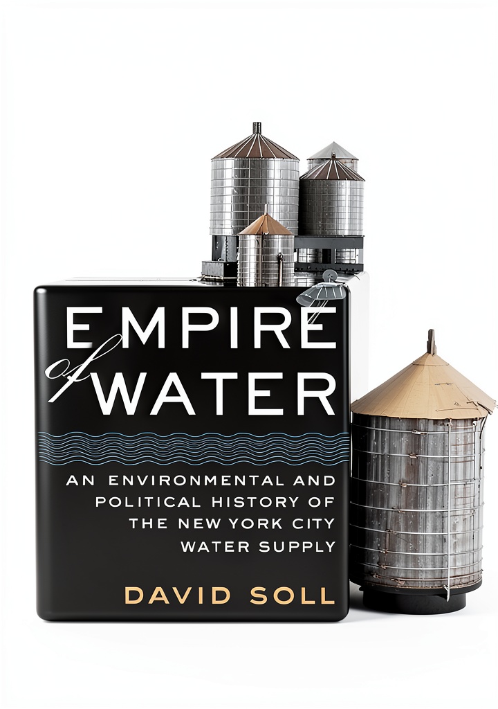 Installing Cornell University Press water supply Kindle Book on a wooden desk