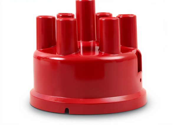 Mallory Red Brass Distributor Cap 270 Modern 6-Cylinder Performance-1