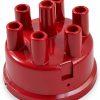 Mallory Red Brass Distributor Cap 270 Modern 6-Cylinder Performance-2