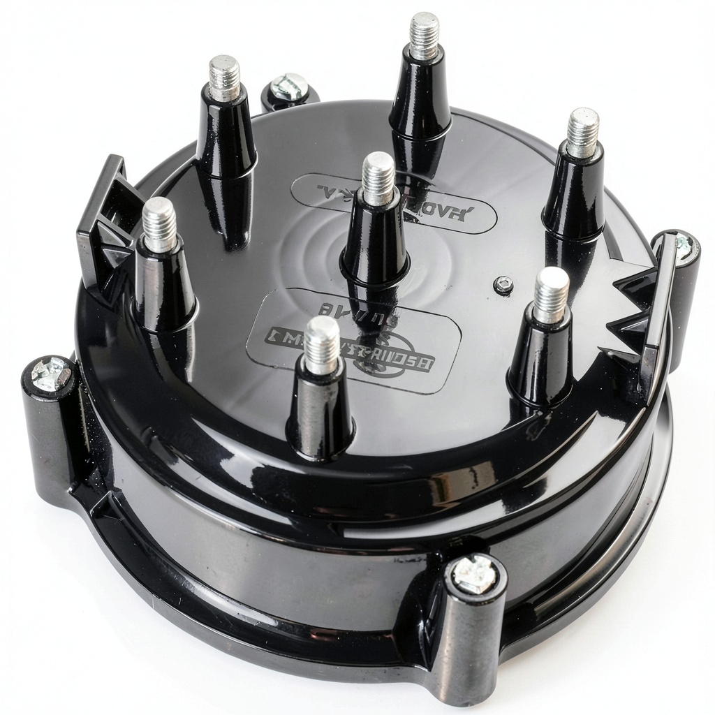 Tru-Tech distributor cap installed on a 1995 Ford F‑150 engine bay