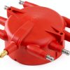 MSD Ignition Distributor Cap 8541 Red Plastic Brass HEI Performance-2