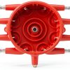 MSD Ignition Distributor Cap 8541 Red Plastic Brass HEI Performance-3