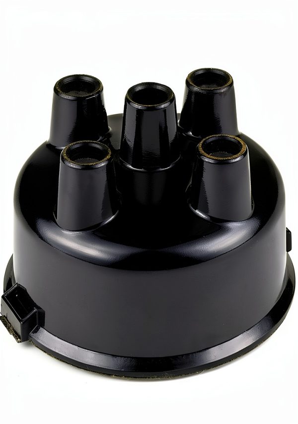 Mallory 225 Distributor Cap 4‑Cylinder – Impact‑Resistant Plastic,-0