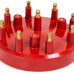 Mallory Distributor Cap 8-Cylinder Comp 9000 Red Plastic-0