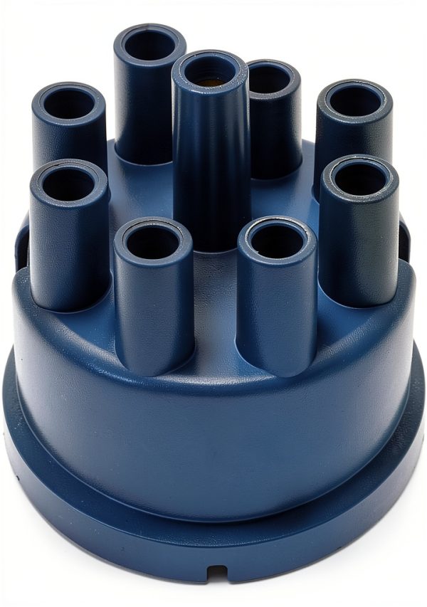 Mallory Blue Plastic Distributor Cap - Universal Fit Modern Design-0