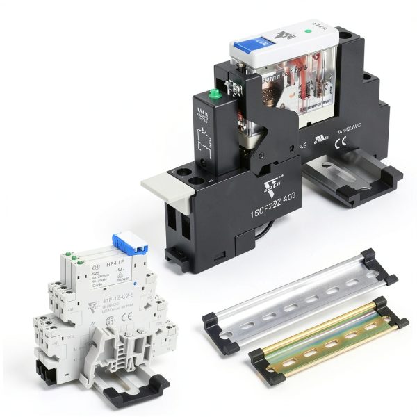 C45 DIN Rail Protective Cover ZJWZJH RoHS PA66 Nylon Guard for 35mm-3