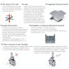 Manual Z Linear Stage Generic 60x60mm Aluminum Cross Roller Table-5