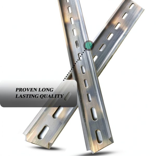DIN Rail 2-Piece Aluminum Slotted 13in x 35mm Mounting GIEHOUGRIO-3