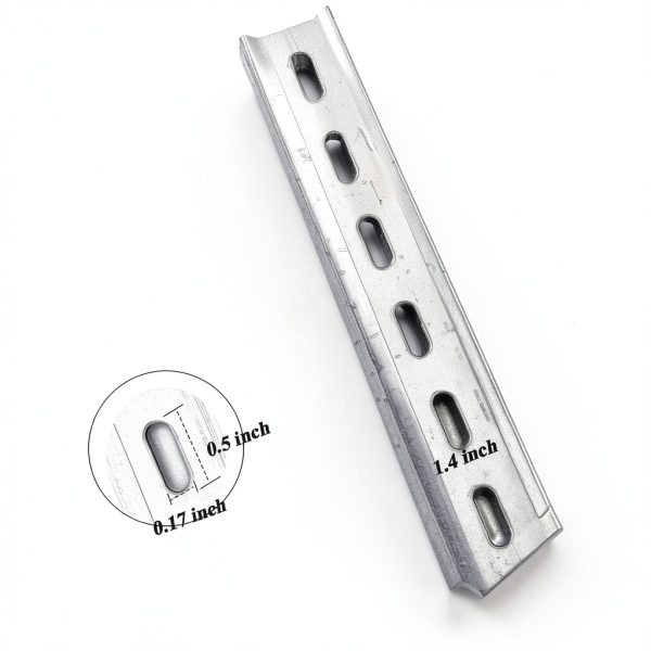 DIN Rail 2-Piece Aluminum Slotted 13in x 35mm Mounting GIEHOUGRIO-2
