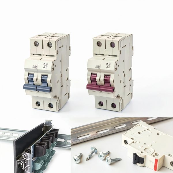 DIN Rail 2-Piece Aluminum Slotted 13in x 35mm Mounting GIEHOUGRIO-5
