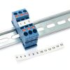 13 inch aluminum DIN rail 20pcs Hat Slotted for Electrical Use ABuff-6