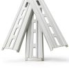 13 inch aluminum DIN rail 20pcs Hat Slotted for Electrical Use ABuff-4