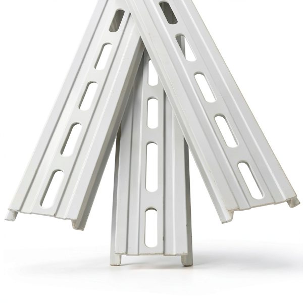 13 inch aluminum DIN rail 20pcs Hat Slotted for Electrical Use ABuff-4
