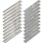 13 inch aluminum DIN rail 20pcs Hat Slotted for Electrical Use ABuff-0