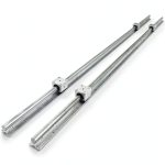 Vevor Linear Rail SBR20 1000mm Set - 2 Rails with 4 SBR20UU Blocks-0