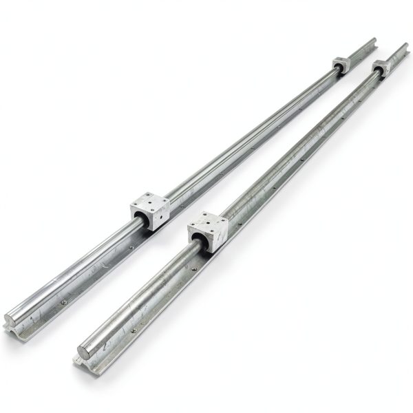 Vevor Linear Rail SBR20 1000mm Set - 2 Rails with 4 SBR20UU Blocks-0