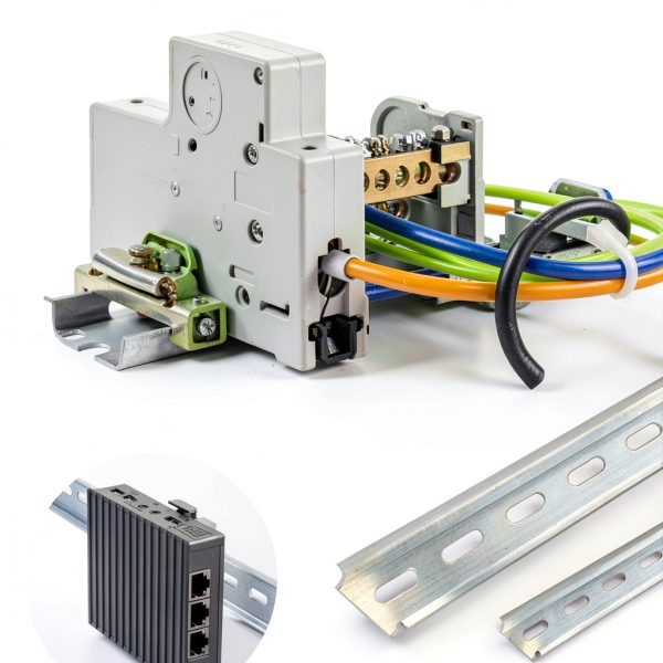 DIN Rail 2-Piece Aluminum Slotted 13in x 35mm Mounting GIEHOUGRIO-4