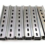 DIN Rail 30 Pieces Slotted Steel Zinc Plated 8" Long by Dinkle-0
