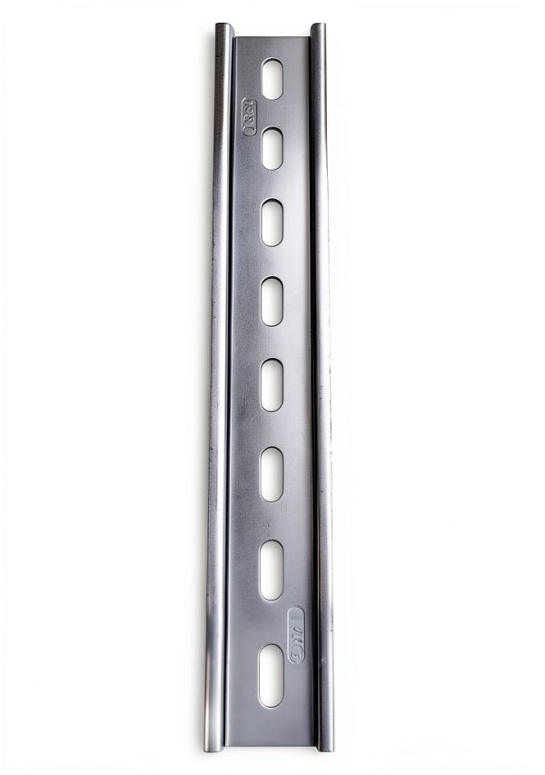 DIN Rail 30 Pieces Slotted Steel Zinc Plated 8" Long by Dinkle-1