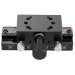 30x50mm Sliding Table SEMCI-C-80 Accuracy Linear Translation Stage Aluminum Alloy Manual X‑Axis Rack Pinion Type Rail Sliding Table Mechanical Device for Linear Motion Equipment-0