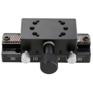 30x50mm Sliding Table SEMCI-C-80 Accuracy Linear Translation Stage Aluminum Alloy Manual X‑Axis Rack Pinion Type Rail Sliding Table Mechanical Device for Linear Motion Equipment-0