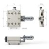 Linear Stage Keenso SEMX60-AC 60x60mm Aluminium Alloy Sliding Table-2